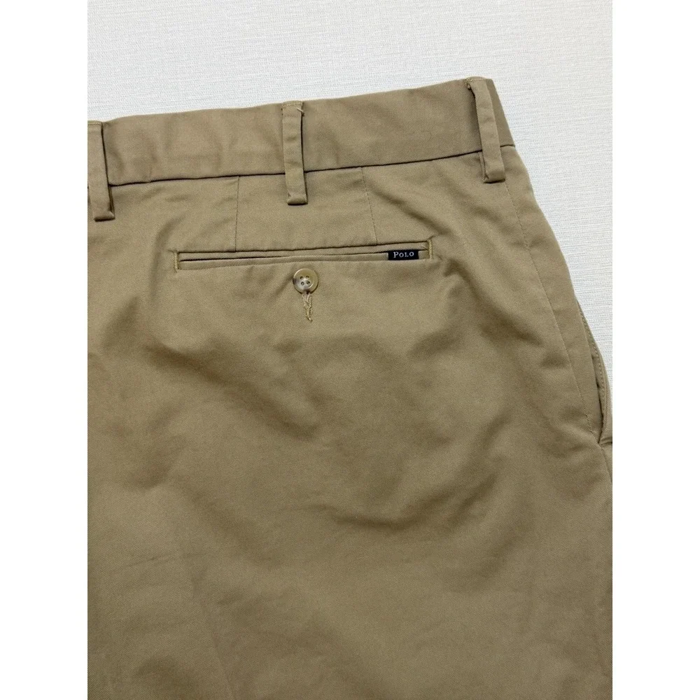 Polo Ralph Lauren Mens 38x32 Stretch Classic Fit Chino Pants Khaki